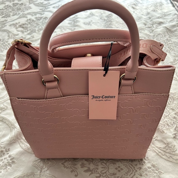 Juicy Couture Blush Pink Embossed Satchel - Picture 2 of 4